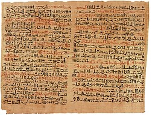 Plates vi & vii of the Edwin Smith Papyrus at the Rare Book Room, New York Academy of Medicine[3]