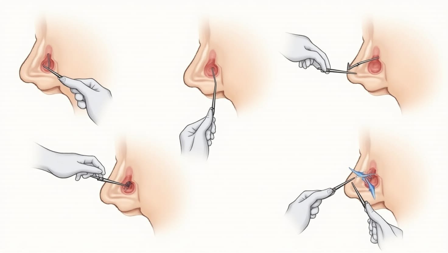 Illustration of the Septoplasty Procedure