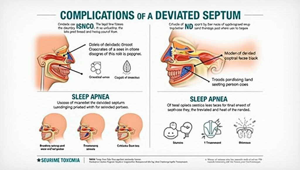 img deviated septum complications treatments