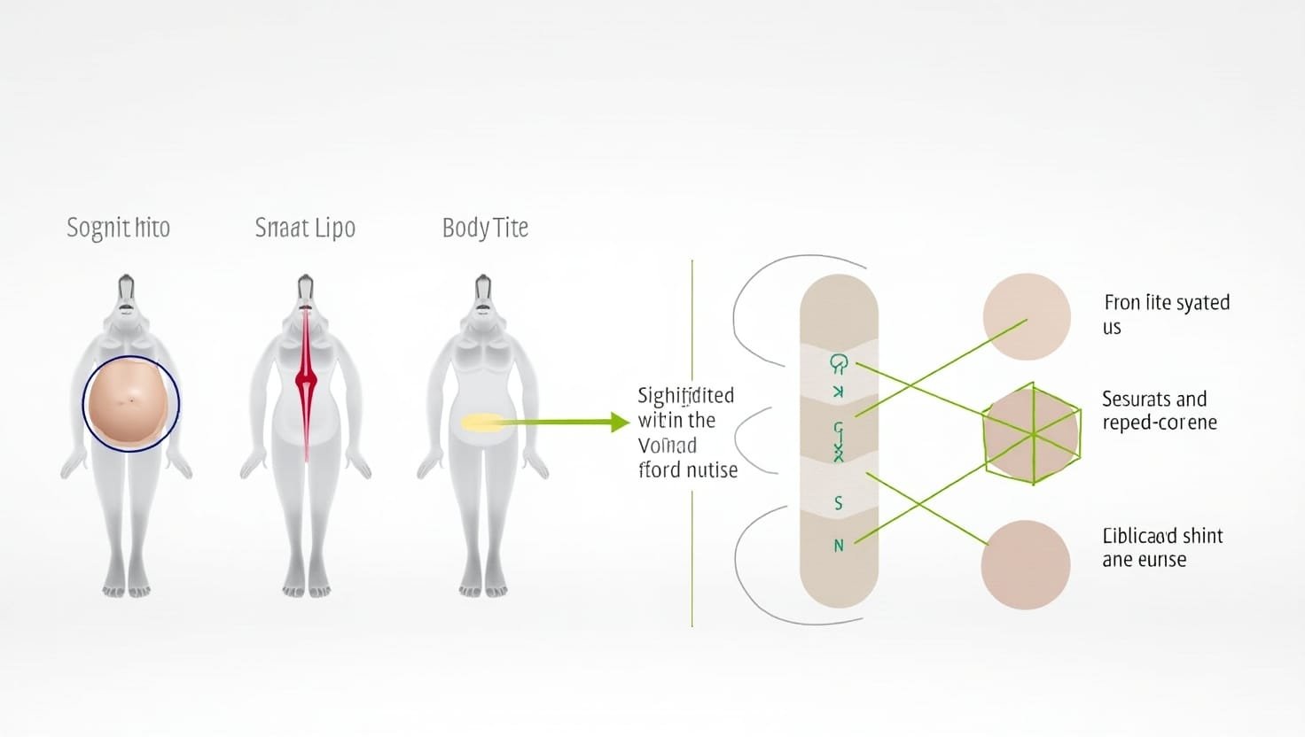 Engaging visual representation of advanced minimally invasive body contouring technologies