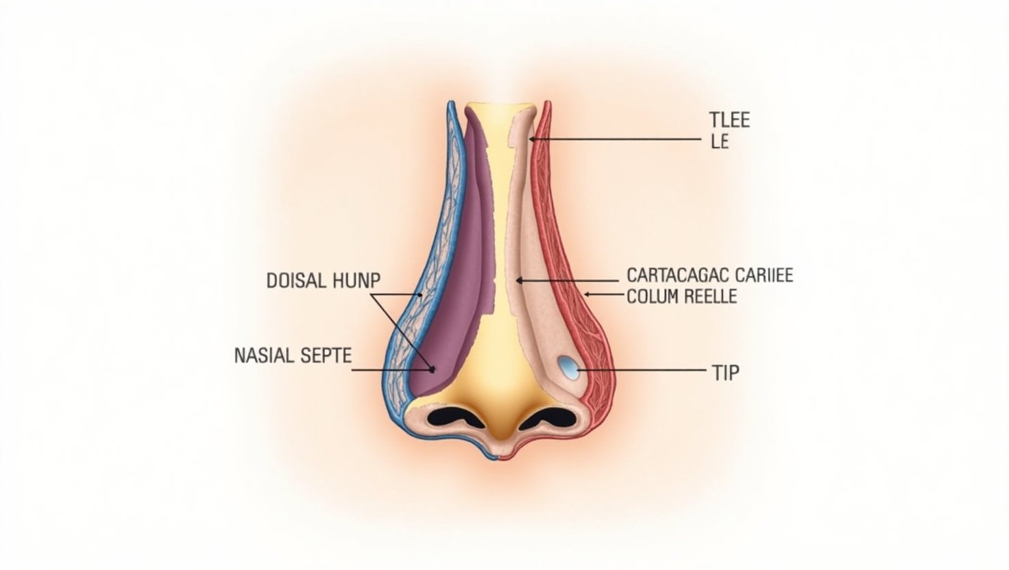 Anatomical Image of the Nose in Rhinoplasty